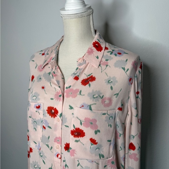 Samsøe Samsøe Milly Shirt Pink Garden Size M - Picture 2 of 8